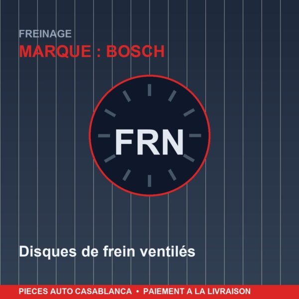 Disques de frein ventilés - BOSCH
